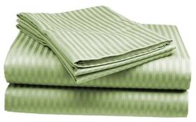 Cominhkr074998 Crystal Trading Inc Microfiber Bed Sheets Set - 3-piece Soft Sheet Stripe Pattern With Sateen