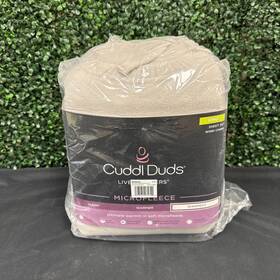 Cuddl Duds 198062084622 Microfleece 4 Pcs Sheet Set King Wind Chime Cream Color