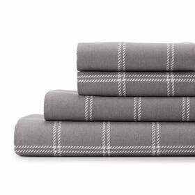 Cuddl Duds 400511768879 Full Sheet Set Heavyweight Flannel Gray Plaid Lodge Farmhouse New Cuddl Duds 400511768879 Full Sheet Set Heavyweight Flannel Gray Plaid Lodge Farmhouse New