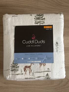 Cuddl Duds 400547818814 Cuddle Flannel Sheet Set Forest/woodland Scene Full Size 4 Piece New Cuddl Duds 400547818814 Cuddle Flannel Sheet Set Forest/woodland Scene Full Size 4 Piece New
