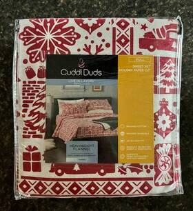 Cuddl Duds 400720686216 Full Flannel Sheet Set Holiday Paper Cut Christmas Trucks Cuddl Duds 400720686216 Full Flannel Sheet Set Holiday Paper Cut Christmas Trucks
