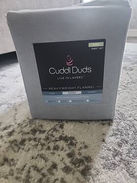 Cuddl Duds 400734547954 Heavyweight Flannel King 100% Brushed Cotton Sheet Set Grey Heather