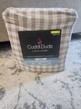 Cuddl Duds 400784845857 New King Heavyweight Flannel Sheet Set Plaid Brushed Cotton Durable Cuddl Duds 400784845857 New King Heavyweight Flannel Sheet Set Plaid Brushed Cotton Durable