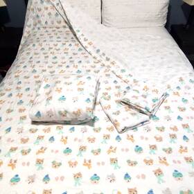 73277 Cuddl Duds Rn#73277 Microfiber Flannel Winter Cats Full Sheet Set Read