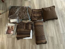 Rn-74004 Custom Comfort Round About Sheet Set With Matching Pillows Bed Skirt - Cal King