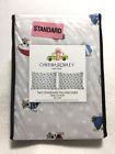 Cynthia Rowley New French Bulldog Snowflake Standard Pillowcase Set Xmas