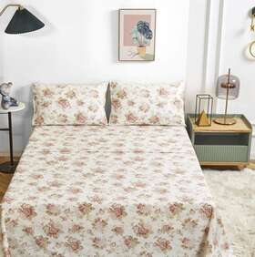 Dada Bedding Collection 150056098040 Dadalogy 100% Cotton Cottage Roses Floral Flat Sheet Only