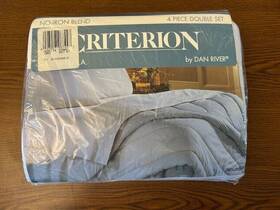 Dan River 028927006929 Nip 4-pc. Criterion Lt Blu 65% Polyester 35% Cotton Full Sheet Set Dan River 028927006929 Nip 4-pc. Criterion Lt Blu 65% Polyester 35% Cotton Full Sheet Set