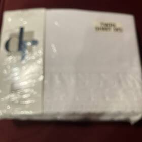 Dan River 028927095466 New S White Lacetwin Sheet Set No Iron With Deep Pockets Guaranteed Fit