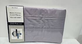 Dan River 659857001038 Luxury 210 Percale Full Flat Sheet Lavender