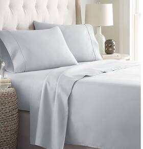 Danjor Linens 850034958040 Twin Xl 6 Piece Bed Sheet Set - Arctic Ice Blue Microfiber Hotel Danjor Linens 850034958040 Twin Xl 6 Piece Bed Sheet Set - Arctic Ice Blue Microfiber Hotel