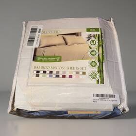 Decolure 850735004176 Premium Bed Sheet Set - 100% Viscose From Bamboo Fabric Full Blue New