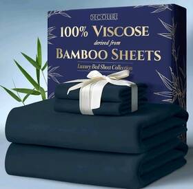 Creme4pcsking Decolure 100% Viscose Derived From Bamboo Sheets King Size 4pcs - Ultra Soft And L