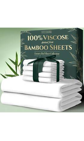 Dbs-wk-6 Decolure 100% Viscose Derived From Bamboo Sheets King Size 6pcs - Ultra Soft And L
