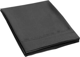 Mch2020 Denfoon Silipa Flat Sheet 1-piece Only Extra Soft Brushed Microfiber Queen Black