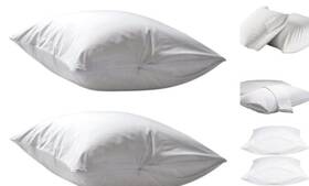 Dependable Industries Inc. 097958183336 Deluxe Zippered Vinyl Pillow Covers 2-pack - 20 Inch X29