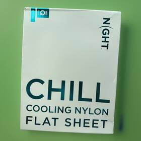 Discovernight 810076735900 New Cooling Flat Sheet Queen Size Breathable Nylon Luxury Bedding