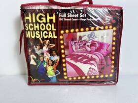 Disney 073558526780 High School Musical Wildcats Full Sheet Set Bedding New Old Stock Vtg 1