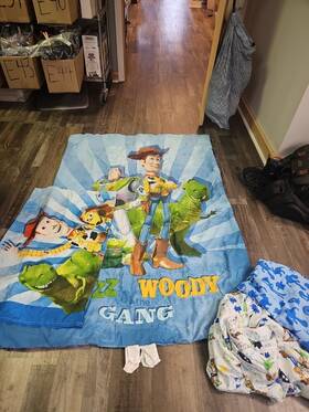18388 Disney Pixar Toy Story Buzz&woody Toys To Rescue 4pc Kids Toddler Bed Sheet Set