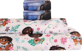 59262-pol-full-encanto Disney Nw Encanto 4 Pcs Full Bedding Sheet Set For Kids Flat Fitted 2 Pillowcase