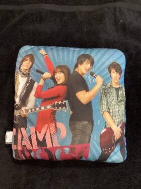 Disney 688955624023 Camp Rock Decorative Throw Pillow Micro Bead Toss Accent 2008 12x12 Inch Disney 688955624023 Camp Rock Decorative Throw Pillow Micro Bead Toss Accent 2008 12x12 Inch