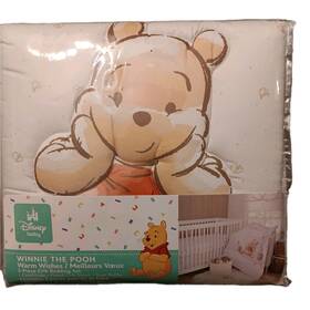 Disney 94855980 Winnie The Pooh Warm Wishes 3 Pc Crib Bedding Set Brand New In Sealed Box