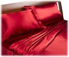 Divatex Home Fashions Royal Opulence Satin Queen Sheet Set Red New 806222261577