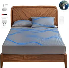 Gtwxl398013 Djholmae Grounding Fitted Sheet With Cord And Earthing Product Twin Xl Gray