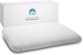 Dlight Bd 632111223766 Slim 3.2 Inch Stomach Sleeping Memory Foam Standard White