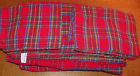 Domestications-4 Sheet Pc Condition Flannel Plaid Set-twin Red Size-good Washed