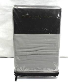 2oc001052aja Donna Karan Home Silk Blend Indulgence Queen Flat Sheet Gray Bed