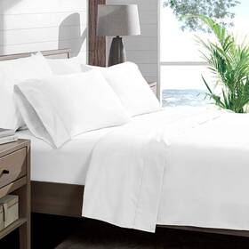 Dormica 720448252433 Queen Size Sheet Set - 1000 Thread Count 100% Egyptian Cotton 4 Piece White S