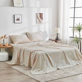 Doz By Sijo 810114087237 100% Gots Certified Organic Cotton Sheet Set Crisp Percale Weave Long S