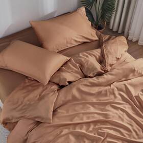 Doz By Sijo 810114088258 Sheet Set 100% Viscose Derived From King - 3 Piece No Top Clay