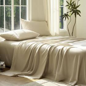 Doz By Sijo 840429310294 Bamboo Viscose Flat Sheet - Soft Eco-friendly Organically Grown Bedding Doz By Sijo 840429310294 Bamboo Viscose Flat Sheet - Soft Eco-friendly Organically Grown Bedding