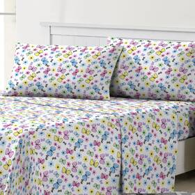 Dream Factory 042075615291 Sweet Butterfly Sheet Set