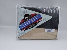 Dream Mate 719442218071 King Sheet Set Usa 12 Inch Jumbo 4 Piece Cring Black&tan Vintage New Nos