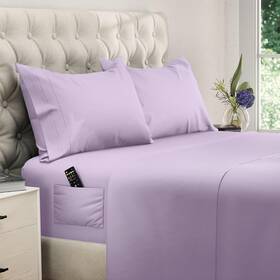 Dreamcare 056417506104 Queen Sheet Set 4 Pcs Cooling Sheets Up To 21 Inch Extra Deep Pocke