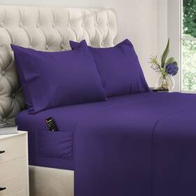 Dreamcare 060499027808 California King Sheet Sets 4 Pcs Cooling Sheets Up To 21 Inch Deep