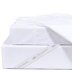 Dreamfit 763267001318 Dreamcool 100% Egyptian Cotton Cooling Bed Sheet Set With Elastic Co