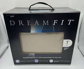 Dreamfit 763267014400 Dreamcomfort 100% Cotton 1 Degree Soft Hazelnut Sheet Set Size Twin