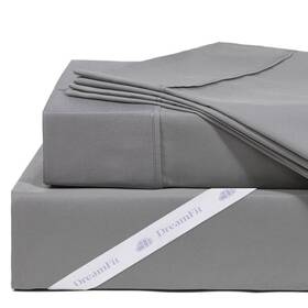 Dreamfit 763267040232 Dreamcomfort 100% Natural Long Staple Cotton Sheet Set With Elastic Corner Ba Dreamfit 763267040232 Dreamcomfort 100% Natural Long Staple Cotton Sheet Set With Elastic Corner Ba