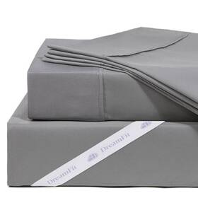 Dreamfit 763267040256 Dreamcomfort 100% Natural Long Staple Cotton Sheet Set With Elastic