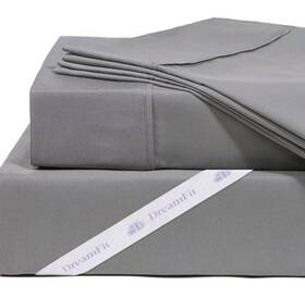 Ffbb004-87-4q5 Dreamfit Dreamchill Cooling Bamboo Viscose Sheets/gray/ Queen Size Ffbb004-87-4q5 Dreamfit Dreamchill Cooling Bamboo Viscose Sheets/gray/ Queen Size