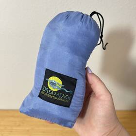 Or200 Dreamsack Silk Travel Sheet Sleeping Bag Liner With Pillow Pocket Blue