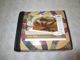 Duke Imports Inc. - Virah Bella 842131131174 New 4-pc. Vira Collection Wedding Ring Queen Bed Sheet Set Phyllis Dobbs