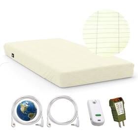 Earthinglife King/198 203 38/off Grounding Fitted Sheet Kit King Size 15 Inch Deep Pocket Earthing Bottom S