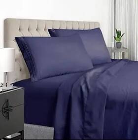 Easehome 784529101911 Navy Blue Luxury King Bed Sheets Set - 1800 Thread Count Deep Pocket To 21