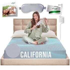 B0dnr2b36s Ecoheal Earth Grounding Sheet California 12% Silver 4% Silk 84% Cotton Cloud Gray