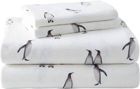 223694 Eddie Bauer - Queen Sheets Cotton Flannel Rookeries Black/white 223694 Eddie Bauer - Queen Sheets Cotton Flannel Rookeries Black/white